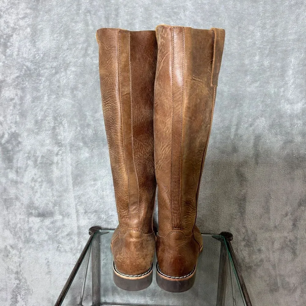ROOTS CANADA Tall leather Riding boots women’s 9.5L knee high gaucho pull on